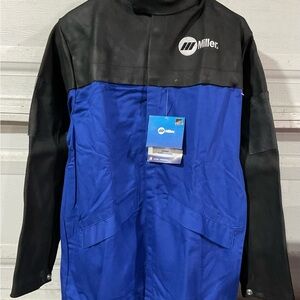 Miller 231081 Combo Leather and Indura Welding Jacket Men’s Size Small